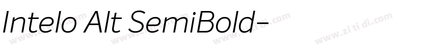 Intelo Alt SemiBold字体转换